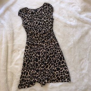 Enfocus Studious Giraffe-Print Midi Dress